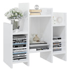 vidaXL Regalschrank Hochglanz-Weiß 60x26x60 cm Holzwerkstoff