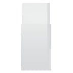 vidaXL Regalschrank Hochglanz-Weiß 60x26x60 cm Holzwerkstoff