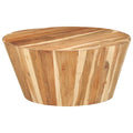 vidaXL Couchtisch Ø65x31 cm Massivholz Akazie