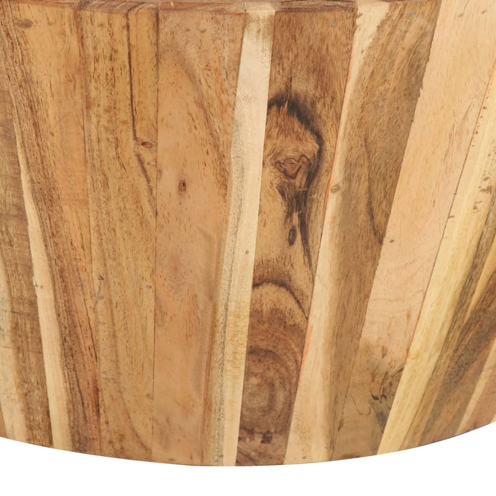vidaXL Couchtisch Ø65x31 cm Massivholz Akazie