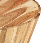 vidaXL Couchtisch Ø65x31 cm Massivholz Akazie