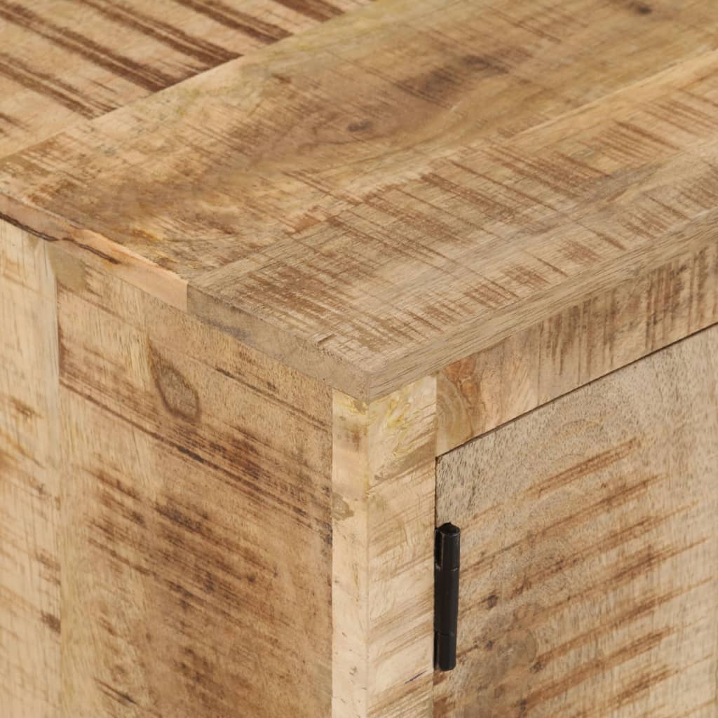 vidaXL TV-Schrank mit Rädern 110x30x37 cm Massivholz Mango