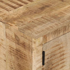 vidaXL TV-Schrank mit Rädern 110x30x37 cm Massivholz Mango
