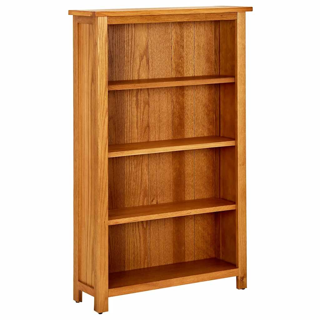 vidaXL Bücherregal 4 Fächer 70x22x110 cm Massivholz Eiche