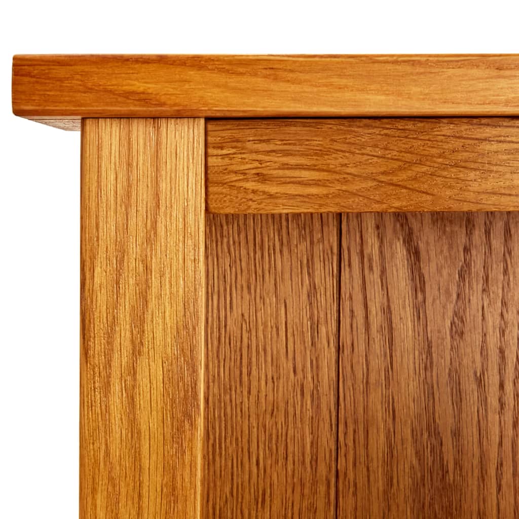vidaXL Bücherregal 4 Fächer 70x22x110 cm Massivholz Eiche