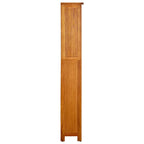 vidaXL Bücherregal 5 Fächer 70x22x140 cm Massivholz Eiche