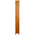 vidaXL Bücherregal 6 Fächer 52x22x180 cm Massivholz Eiche