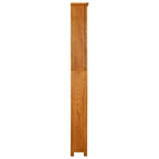 vidaXL Bücherregal 7 Fächer 60x22x200 cm Massivholz Eiche