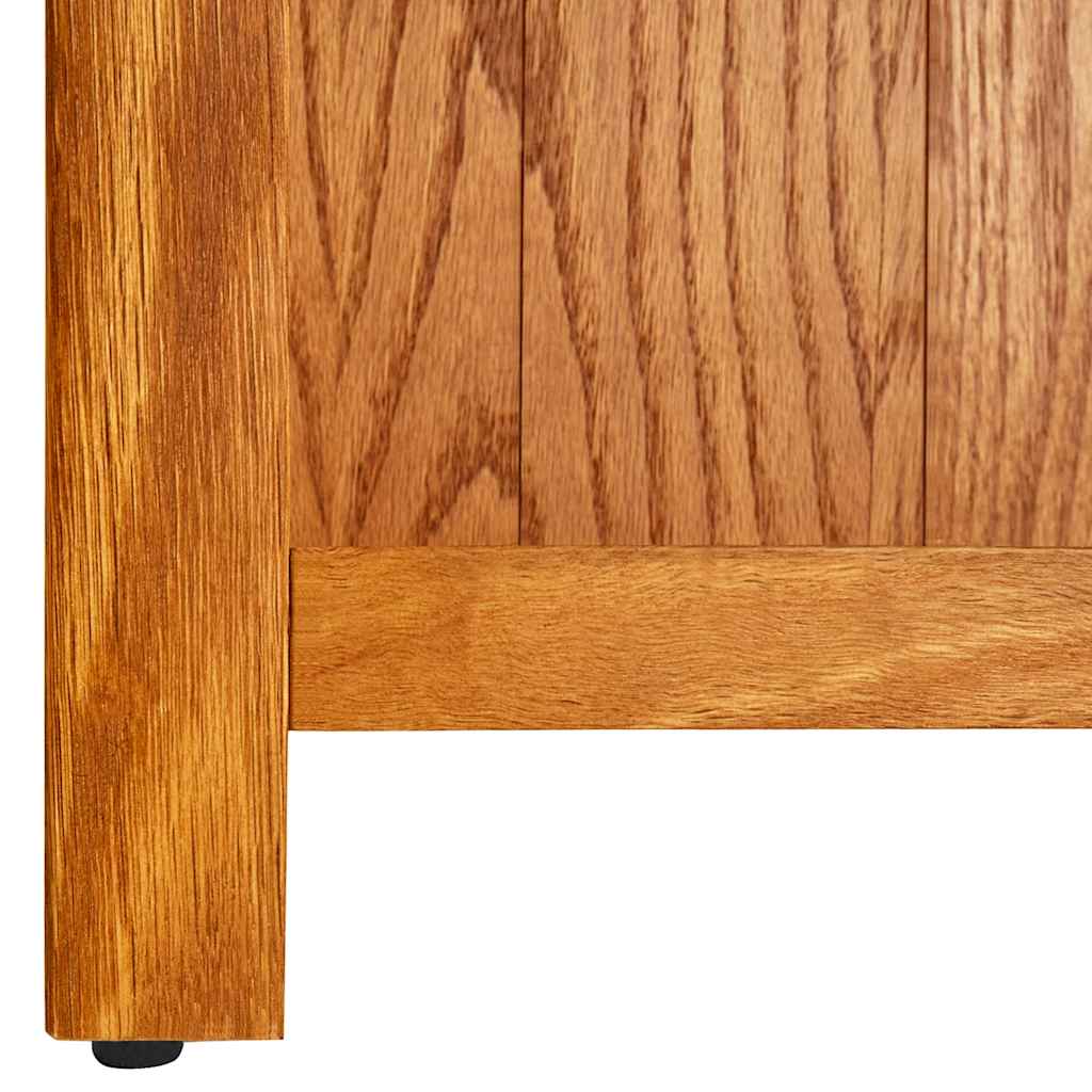 vidaXL Bücherregal 7 Fächer 60x22x200 cm Massivholz Eiche