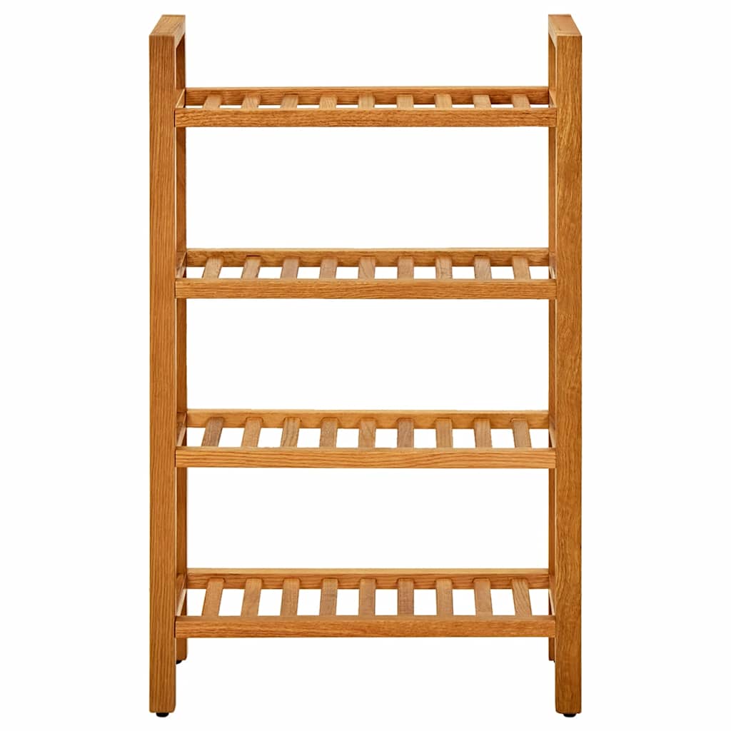 vidaXL Schuhregal mit 4 Etagen 50x27x80 cm Massivholz Eiche