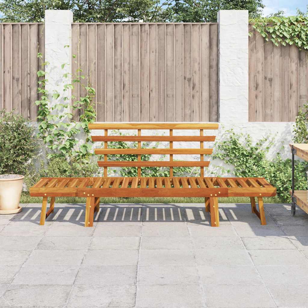 vidaXL Gartenbank 2-in-1 190 cm Massivholz Akazie