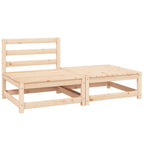 vidaXL 2-tlg. Garten-Lounge-Set mit Kissen Massivholz Kiefer