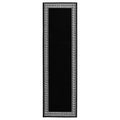 vidaXL Teppichläufer BCF Schwarz mit Motiv 60x200 cm