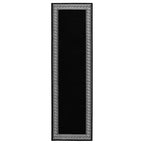 vidaXL Teppichläufer BCF Schwarz mit Motiv 60x200 cm