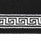 vidaXL Teppichläufer BCF Schwarz mit Motiv 60x200 cm