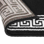 vidaXL Teppichläufer BCF Schwarz mit Motiv 60x200 cm
