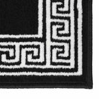 vidaXL Teppichläufer BCF Schwarz mit Motiv 60x200 cm