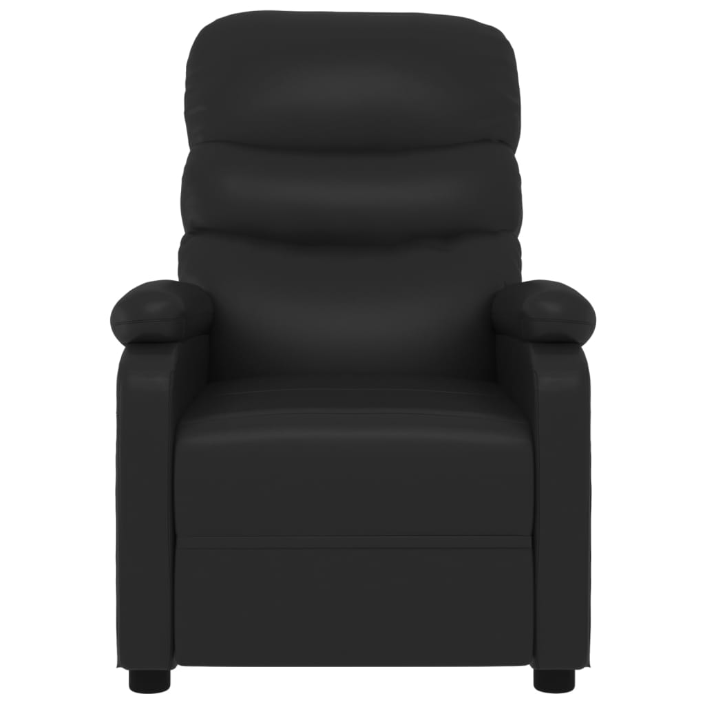 vidaXL Relaxsessel Elektrisch Schwarz Kunstleder