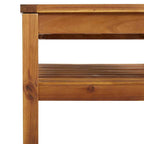 vidaXL 3-tlg. Garten-Lounge-Set mit Cremeweißen Kissen Akazienholz