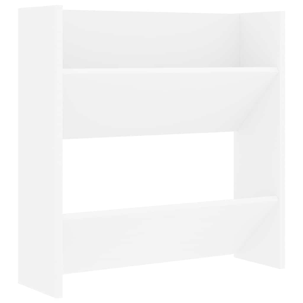 vidaXL Wand-Schuhschränke 4 Stk. Weiß 60x18x60 cm Holzwerkstoff