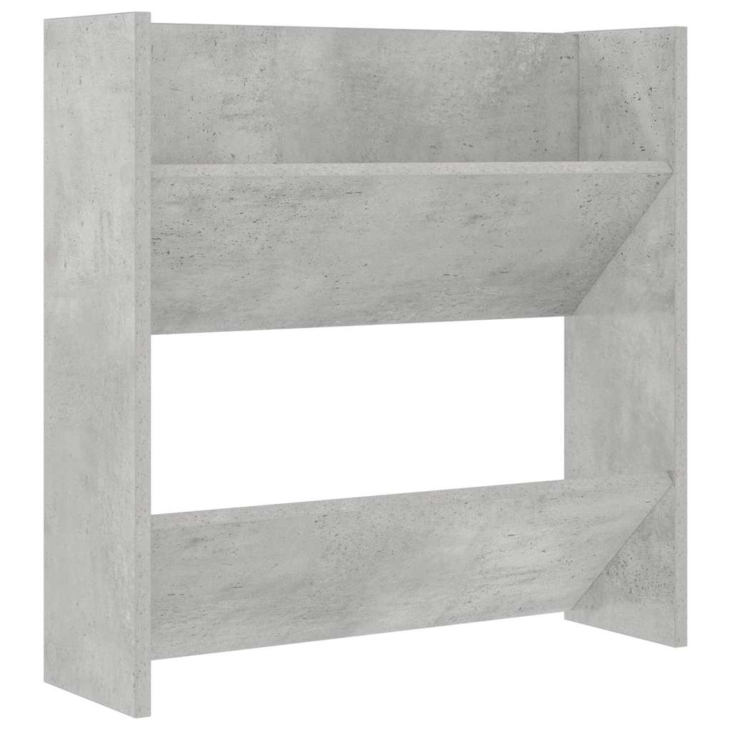 vidaXL Wand-Schuhschrank Betongrau 60x18x60 cm Holzwerkstoff