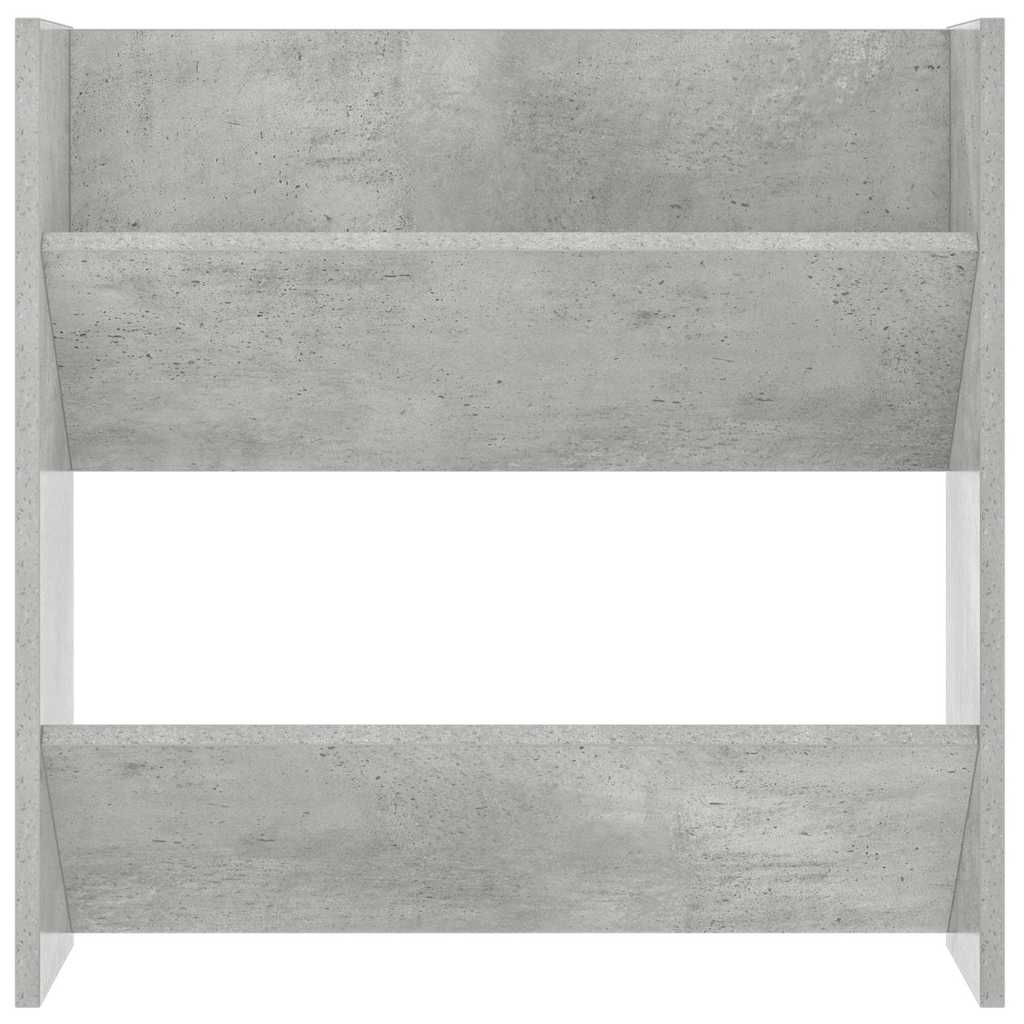 vidaXL Wand-Schuhschrank Betongrau 60x18x60 cm Holzwerkstoff