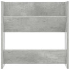 vidaXL Wand-Schuhschrank Betongrau 60x18x60 cm Holzwerkstoff