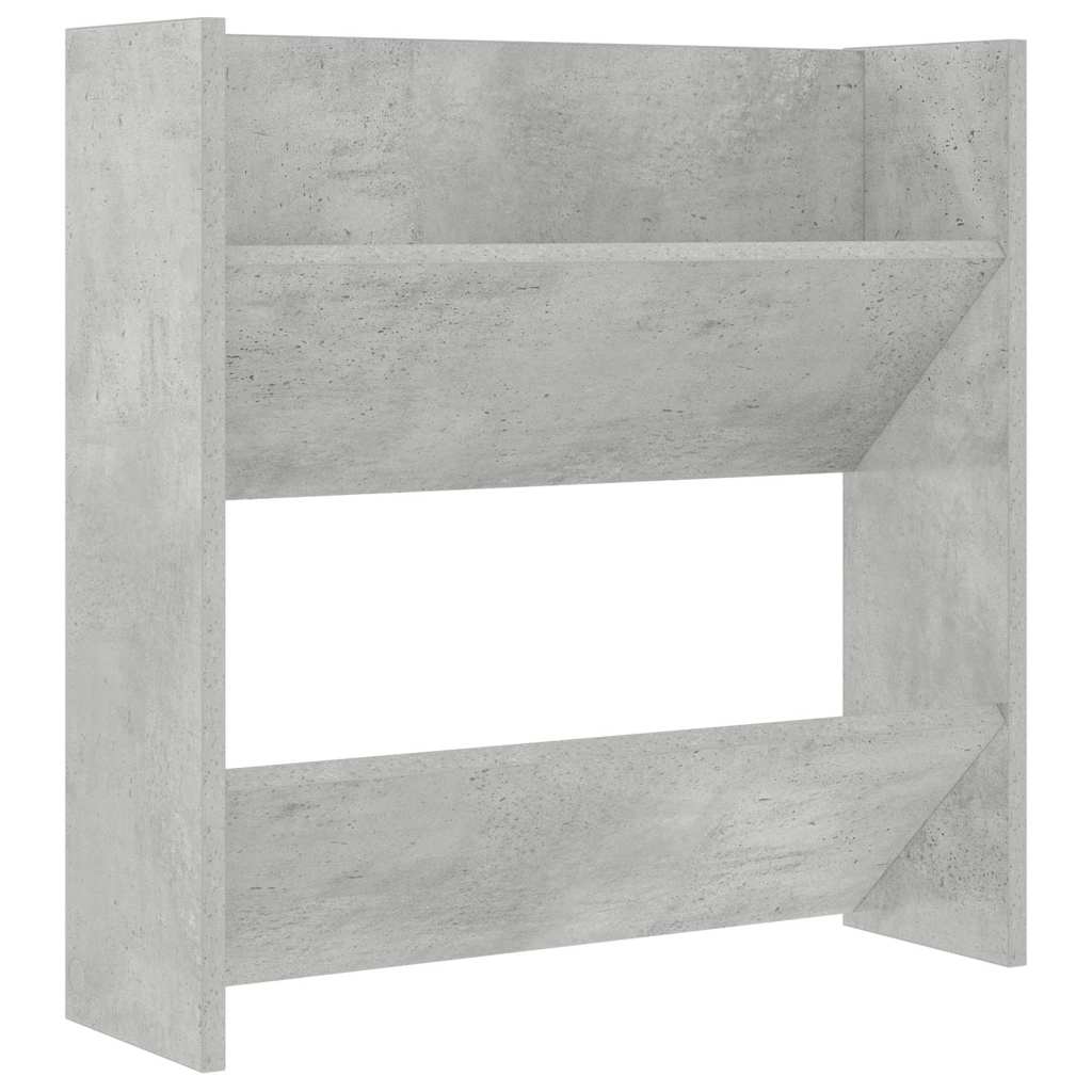 vidaXL Wand-Schuhschränke 2 Stk. Betongrau 60x18x60 cm Holzwerkstoff
