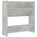 vidaXL Wand-Schuhschränke 2 Stk. Betongrau 60x18x60 cm Holzwerkstoff