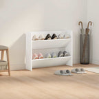 vidaXL Wand-Schuhschrank Weiß 80x18x60 cm Holzwerkstoff