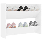 vidaXL Wand-Schuhschrank Weiß 80x18x60 cm Holzwerkstoff