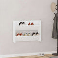 vidaXL Wand-Schuhschrank Weiß 80x18x60 cm Holzwerkstoff