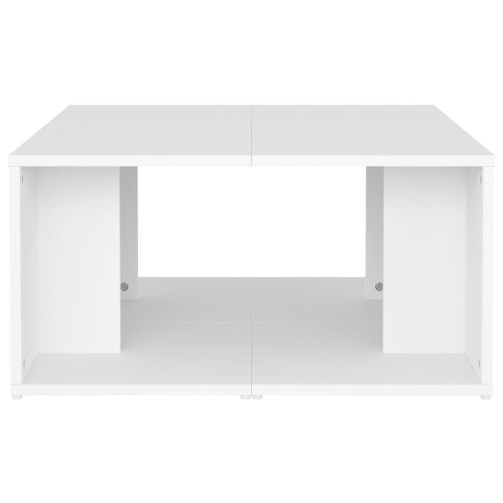 vidaXL Couchtische 4 Stk. Weiß 33x33x33 cm Holzwerkstoff