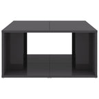 vidaXL Couchtische 4 Stk. Hochglanz-Grau 33x33x33 cm Holzwerkstoff