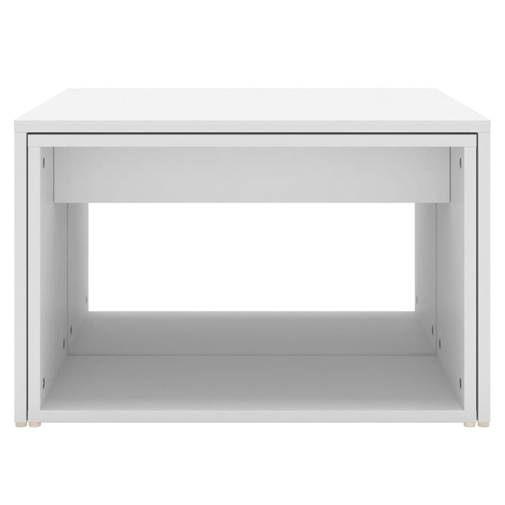 vidaXL 3-tlg. Satztisch-Set Weiß 60x60x38 cm Holzwerkstoff