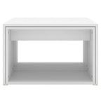 vidaXL 3-tlg. Satztisch-Set Weiß 60x60x38 cm Holzwerkstoff