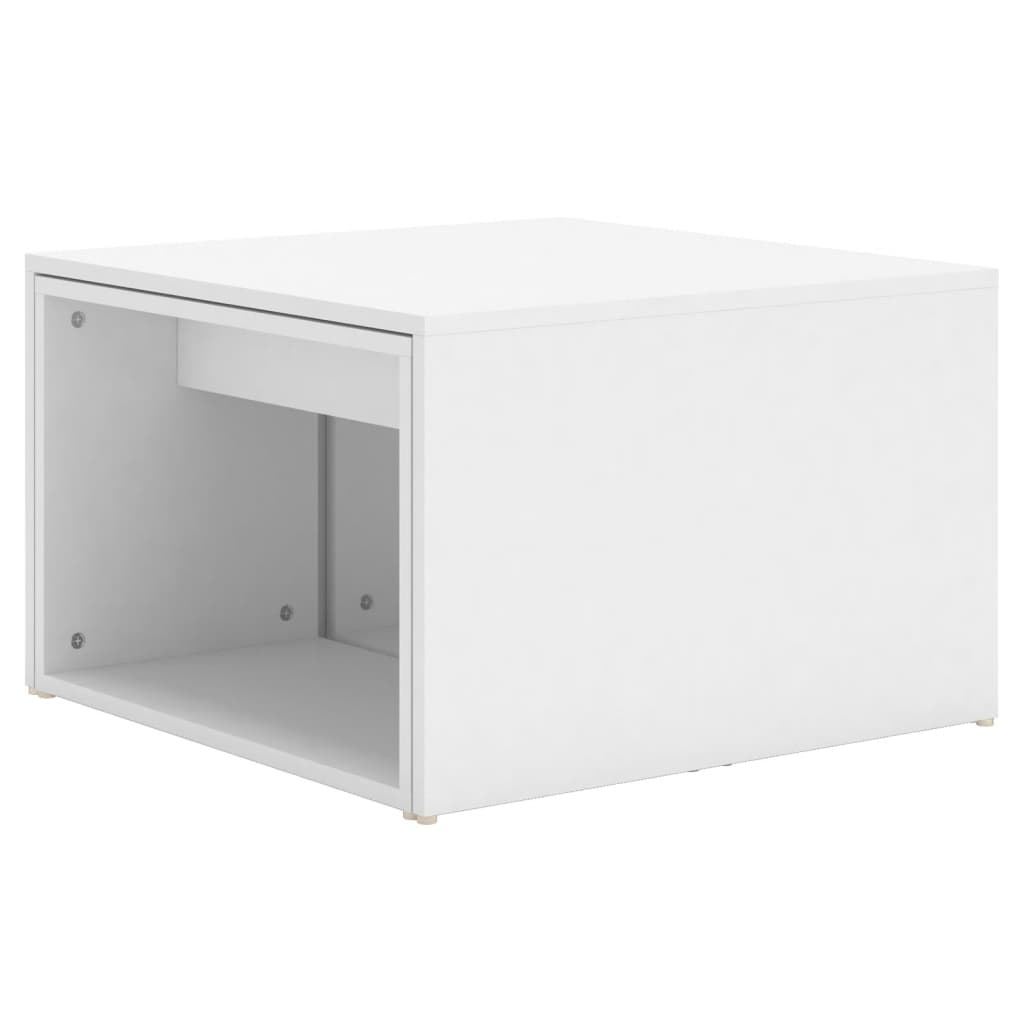 vidaXL 3-tlg. Satztisch-Set Weiß 60x60x38 cm Holzwerkstoff