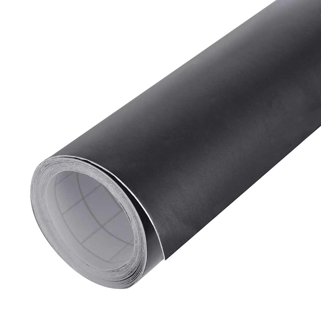 vidaXL Autofolien 2 Stk. Matt-Schwarz 100x150 cm+50x150 cm