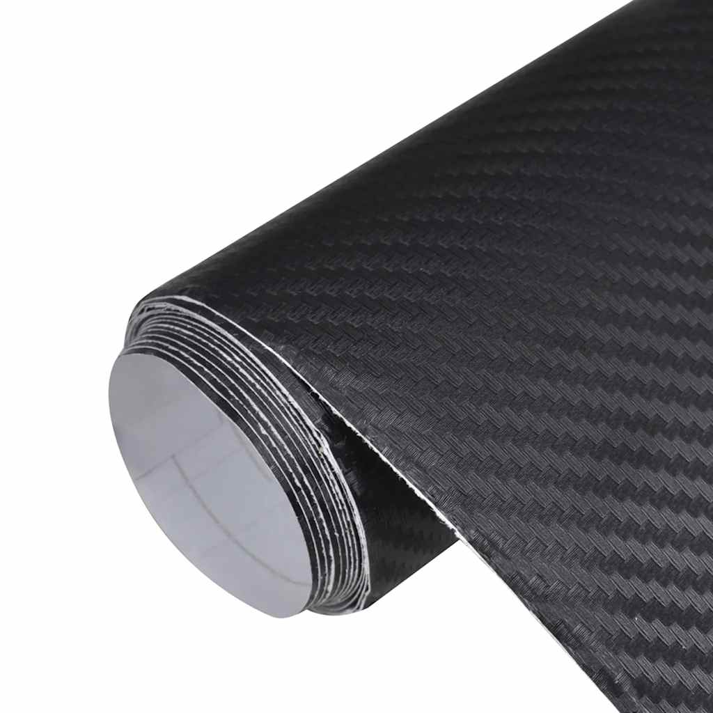 vidaXL Autofolie 3D Schwarz 100x150 cm