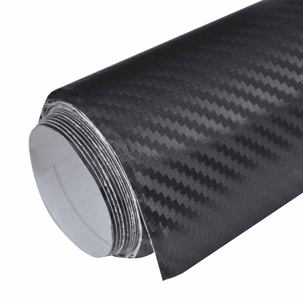 vidaXL Autofolie 3D Schwarz 100x150 cm