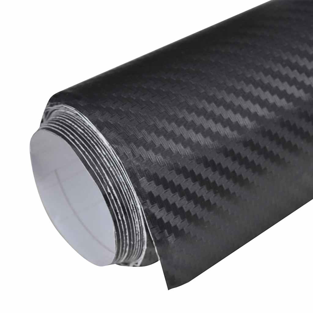 vidaXL Autofolien 2 Stk. 3D Schwarz 100x150 cm+50x150 cm
