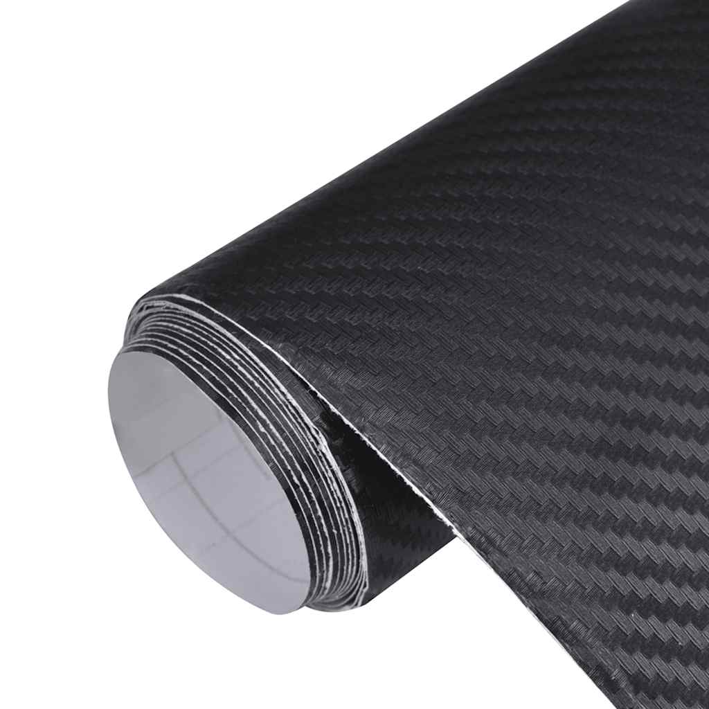 vidaXL Autofolien 2 Stk. 3D Schwarz 100x150 cm