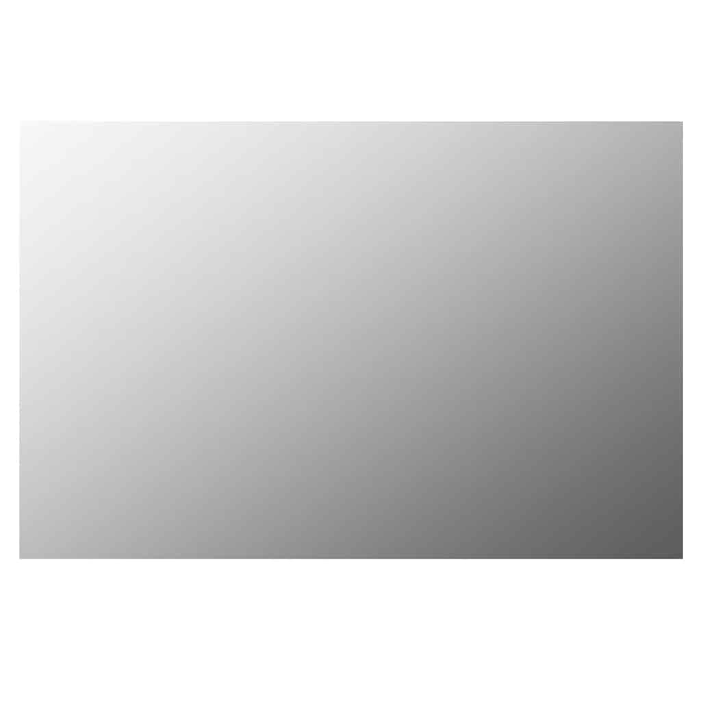 vidaXL Wandspiegel mit LED-Beleuchtung Rechteckig Glas
