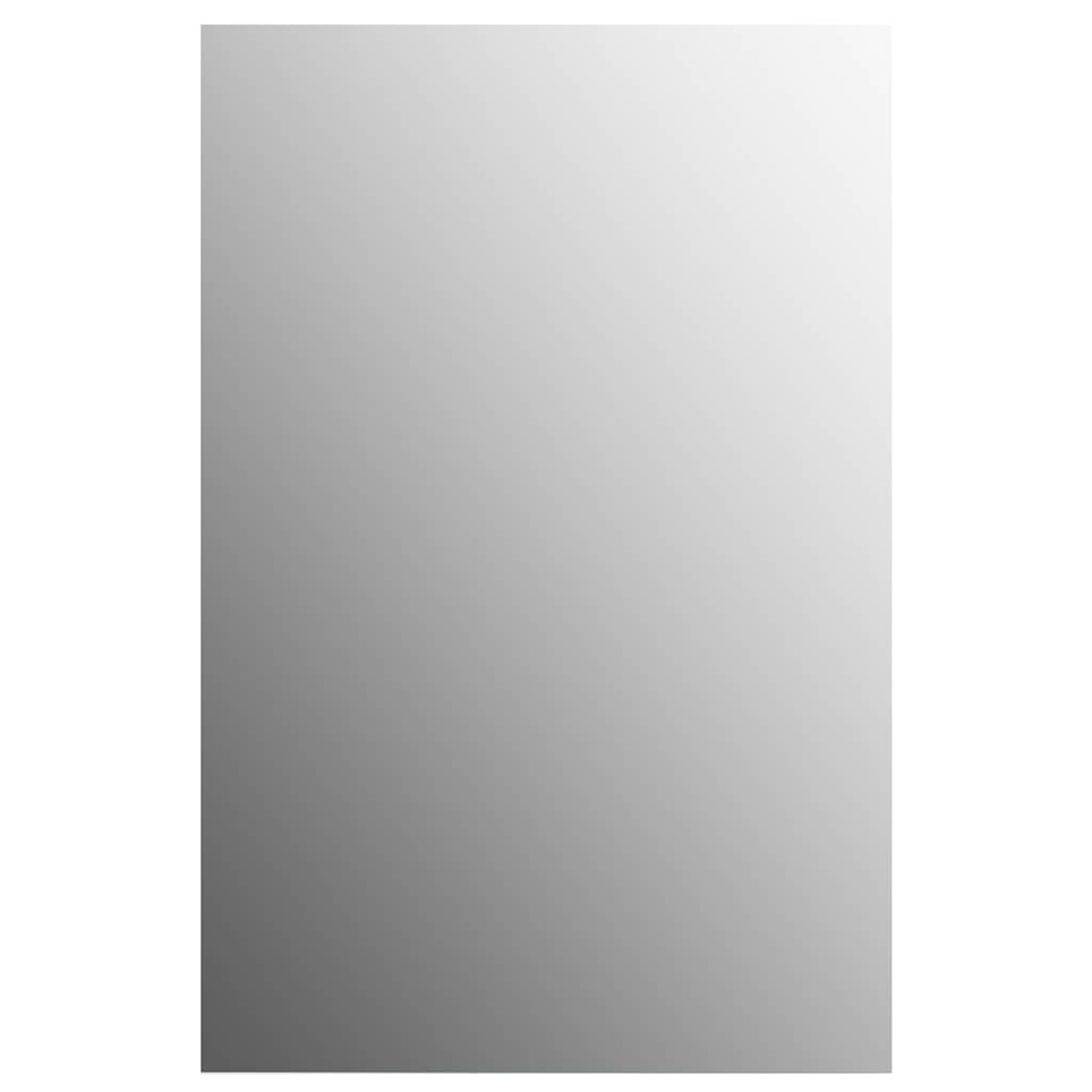vidaXL Wandspiegel mit LED-Beleuchtung Rechteckig Glas