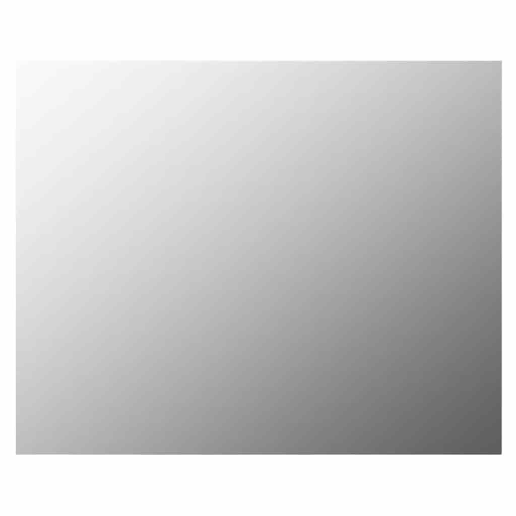 vidaXL Wandspiegel ohne Rahmen mit LED-Beleuchtung Rechteckig Glas