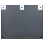 vidaXL Wandspiegel ohne Rahmen mit LED-Beleuchtung Rechteckig Glas
