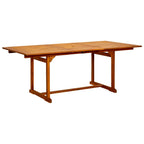 vidaXL 7-tlg. Garten-Essgruppe Massivholz Akazie 150-200 cm
