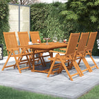 vidaXL 7-tlg. Garten-Essgruppe Massivholz Akazie 150-200 cm