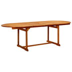 vidaXL 7-tlg. Garten-Essgruppe Massivholz Akazie 160-240 cm