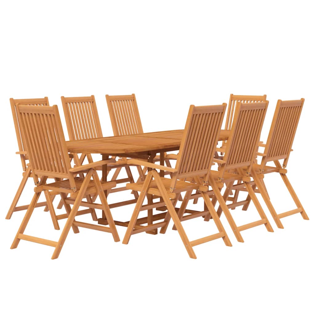 vidaXL 9-tlg. Garten-Essgruppe Massivholz Akazie 160-240 cm